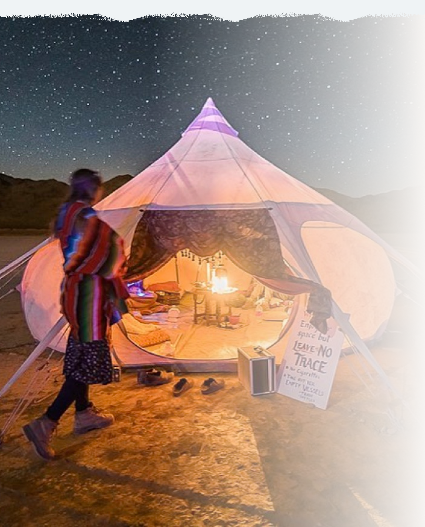 tent outside